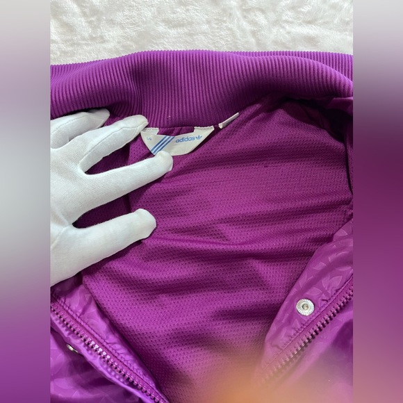 Purple and pink Adidas bomber/ rain jacket size Large - Picture 5 of 12